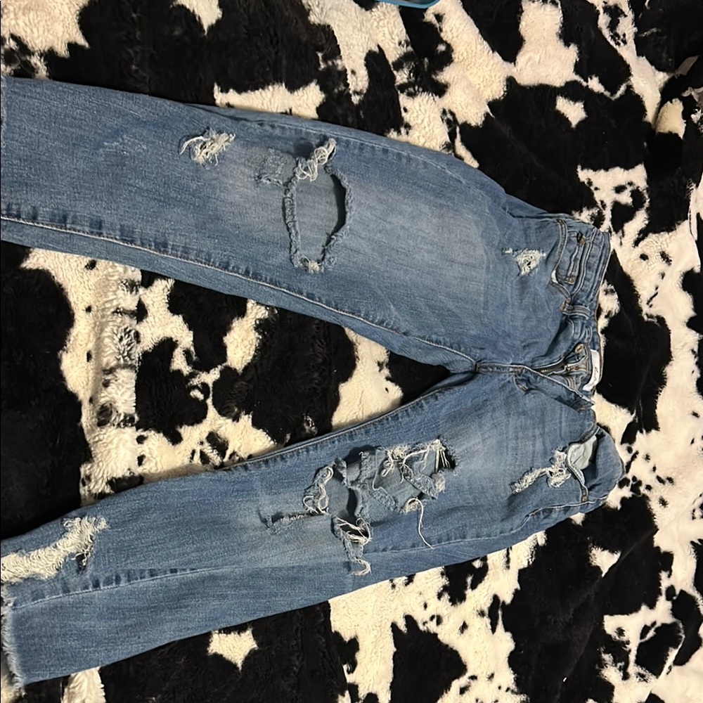 Distressed Blue Women's Jeans